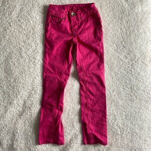 youth hot pink justice skinny jeans